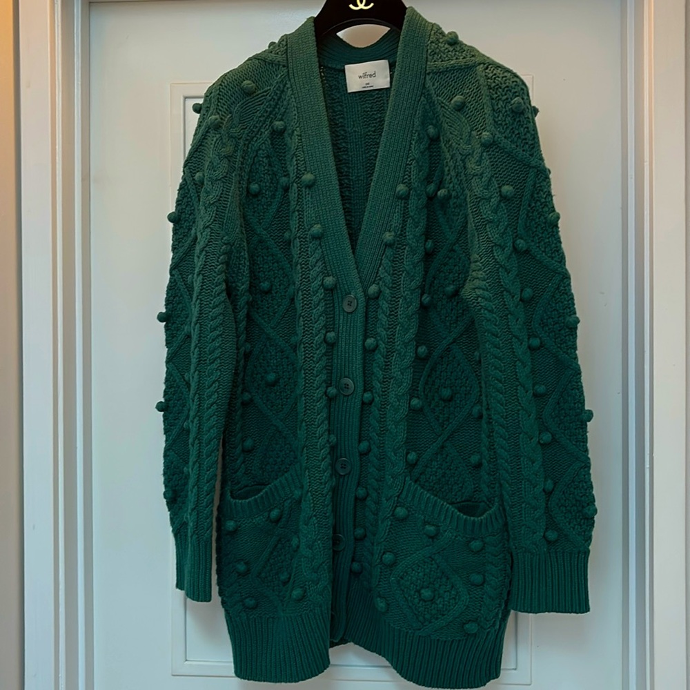Wilfred Emerald Green Alps Knit Cardigan - Picture 7 of 10